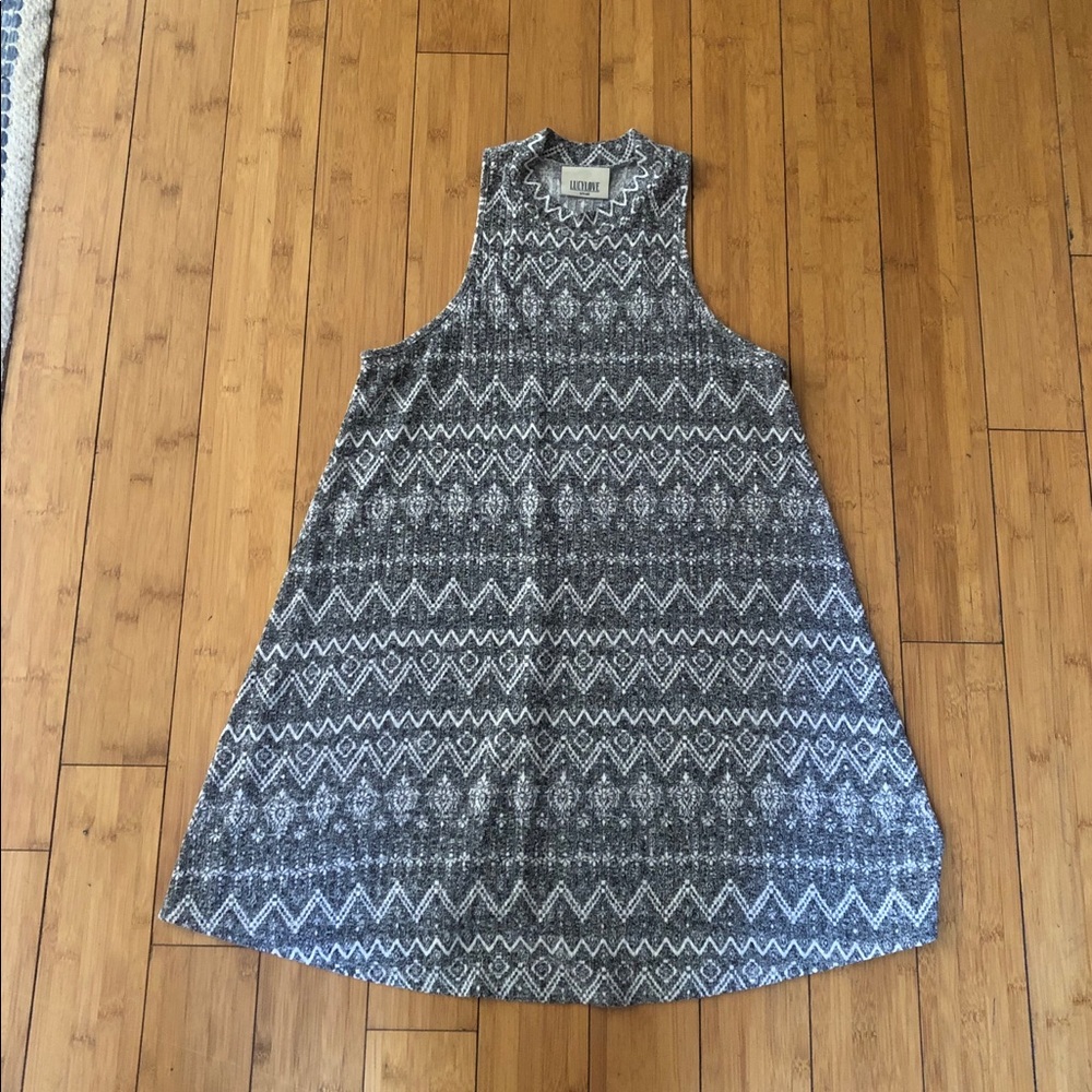 Lucy Love Black and White Patterned Dress